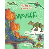 Girasol - Carte cu activitati Ma distrez si ma joc cu dinozauri