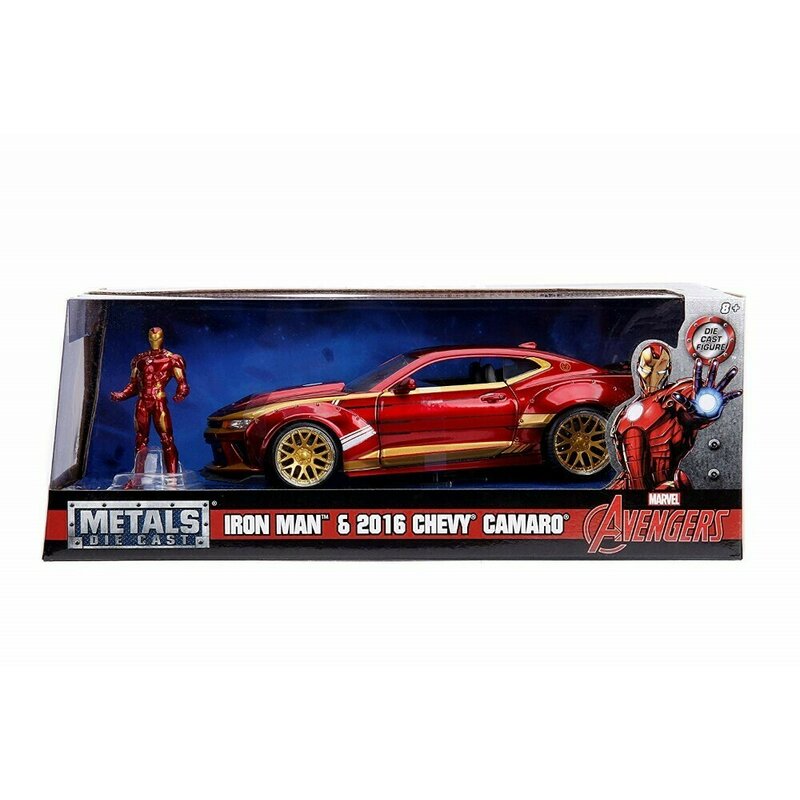 Simba - macheta iron man chevy camaro 2016 , metalica, scara 1:24