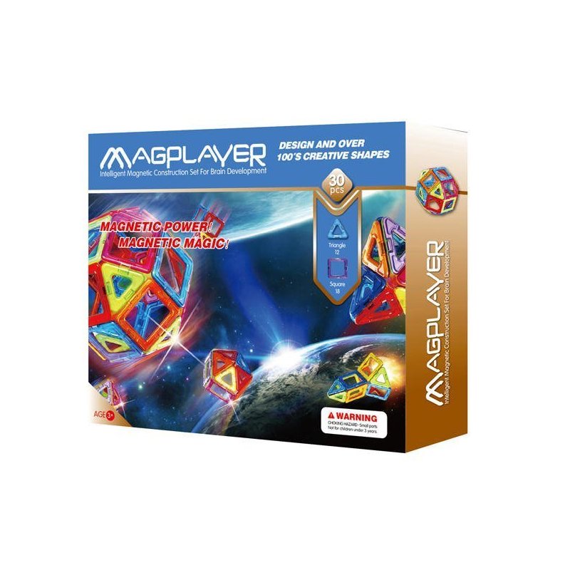 MAGPLAYER Joc de constructie magnetic - 30 piese