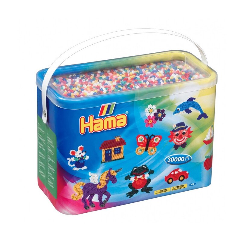 Hama - set margele de calcat mix de 10 culori model 3 midi