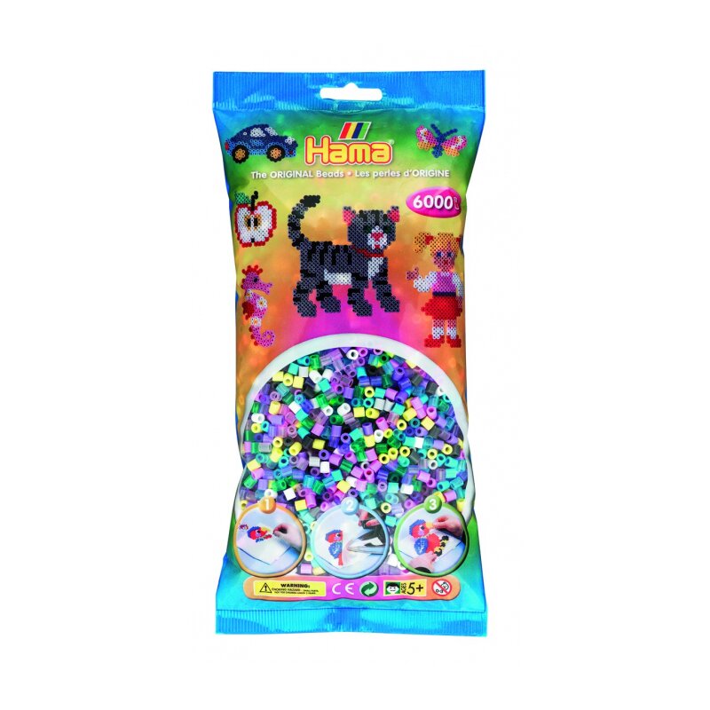 Hama - set margele de calcat mix de 11 culori model 4 midi