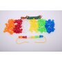 Margele transparente mari de insirat, 192 bucati, multicolor - 2