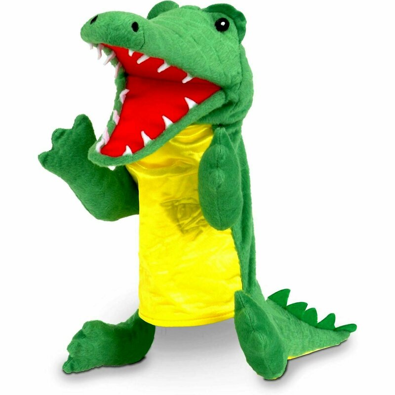 Marioneta de mana Crocodil Fiesta Crafts FCT-2740 Diverse Jucarii
