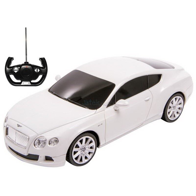 Rastar - masinuta cu telecomanda bentley continental gt , scara 1:24, alb