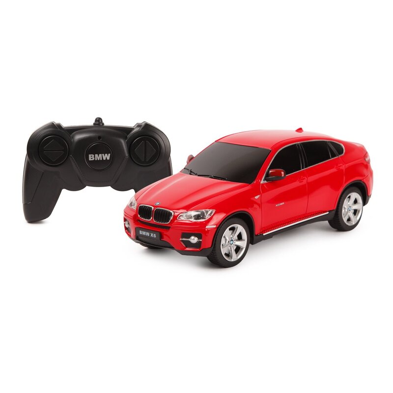 Rastar - masinuta cu telecomanda bmw x6 , scara 1:24, rosu