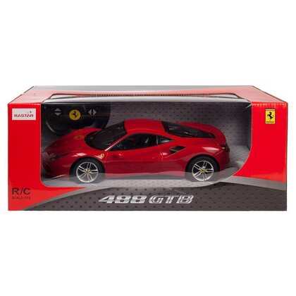 Rastar - Masinuta cu telecomanda Ferrari 488 GTB,   Scara 1:14, Rosu