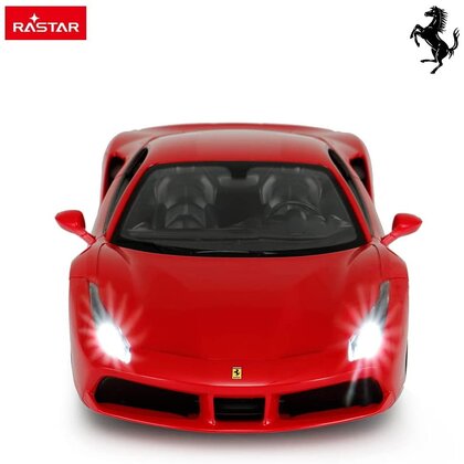 Rastar - Masinuta cu telecomanda Ferrari 488 GTB,   Scara 1:14, Rosu