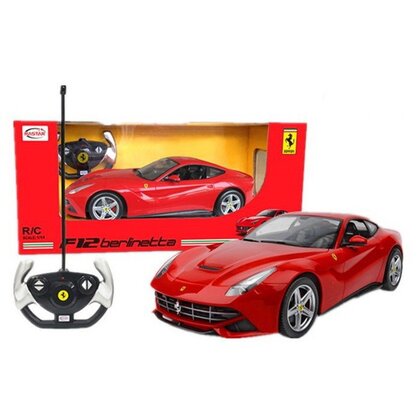 Rastar - Masinuta cu telecomanda Ferrari F12,   Scara 1:14, Rosu
