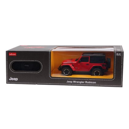 Rastar - Masinuta cu telecomanda Jeep Wrangler JL,   Scara 1:24, Rosu