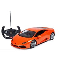 Rastar - Masinuta cu telecomanda Lamborghini LP610-4,   Scara 1:14, Portocaliu