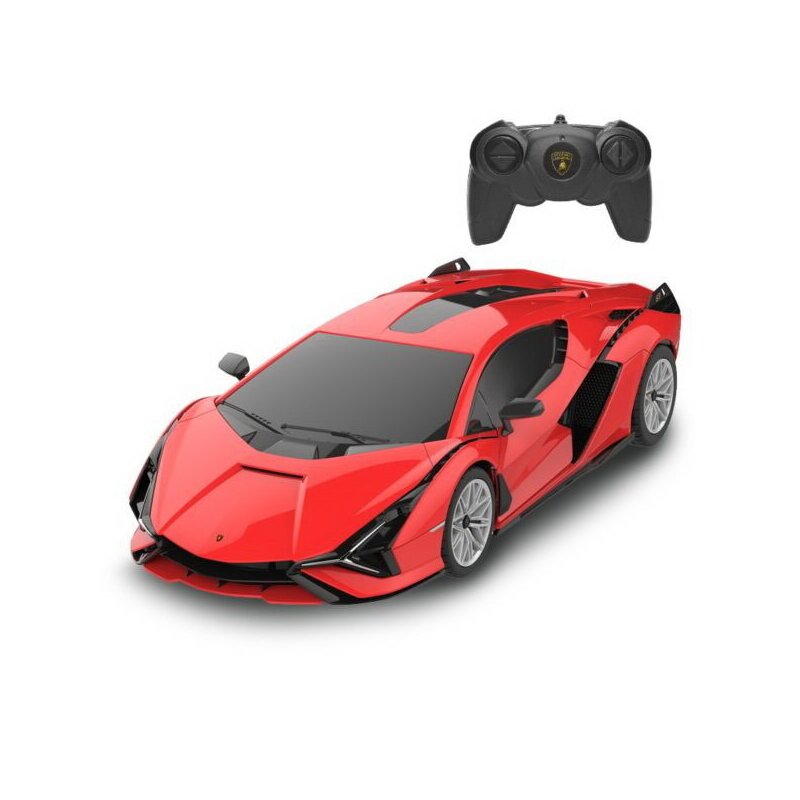 Rastar - masinuta cu telecomanda lamborghini sian , scara 1:24, rosu
