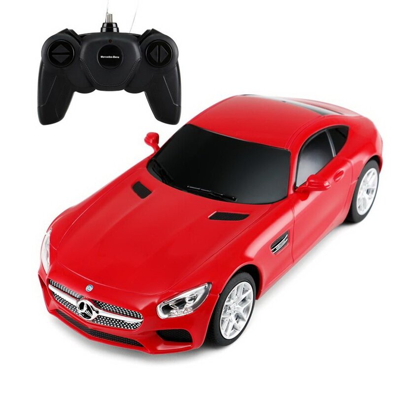 Rastar - masinuta cu telecomanda mercedes amg gt , scara 1:24, rosu