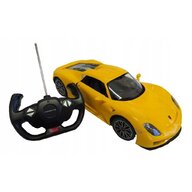 Rastar - Masinuta cu telecomanda Porsche 918 Spyder,   Scara 1:14, Galben