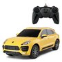 Rastar - Masinuta cu telecomanda Porche Macan Turbo ,  Scara 1:24, Galben - 1