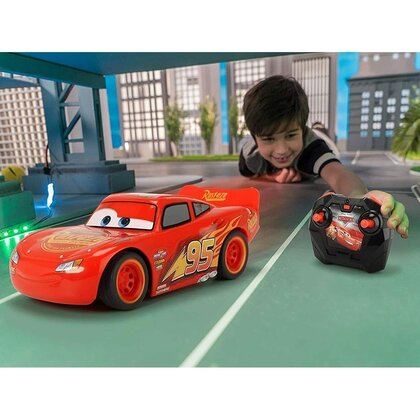Dickie Toys - Masinuta cu telecomanda Turbo Racer Lightning McQueen , Disney Cars 3