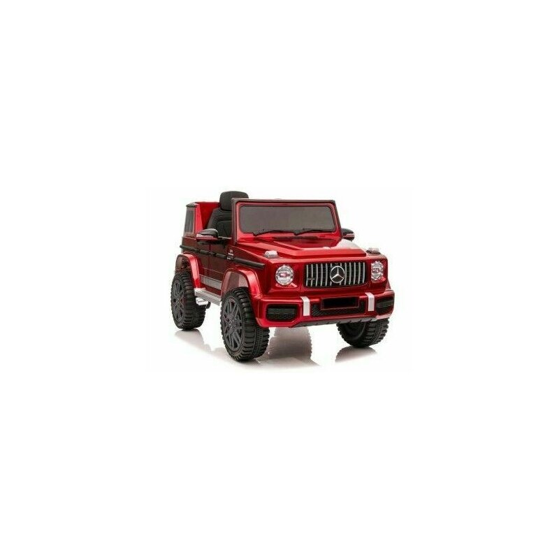Leantoys - masina electrica pentru copii, mercedes g class, g63, 2 motoare, , 7474, rosu