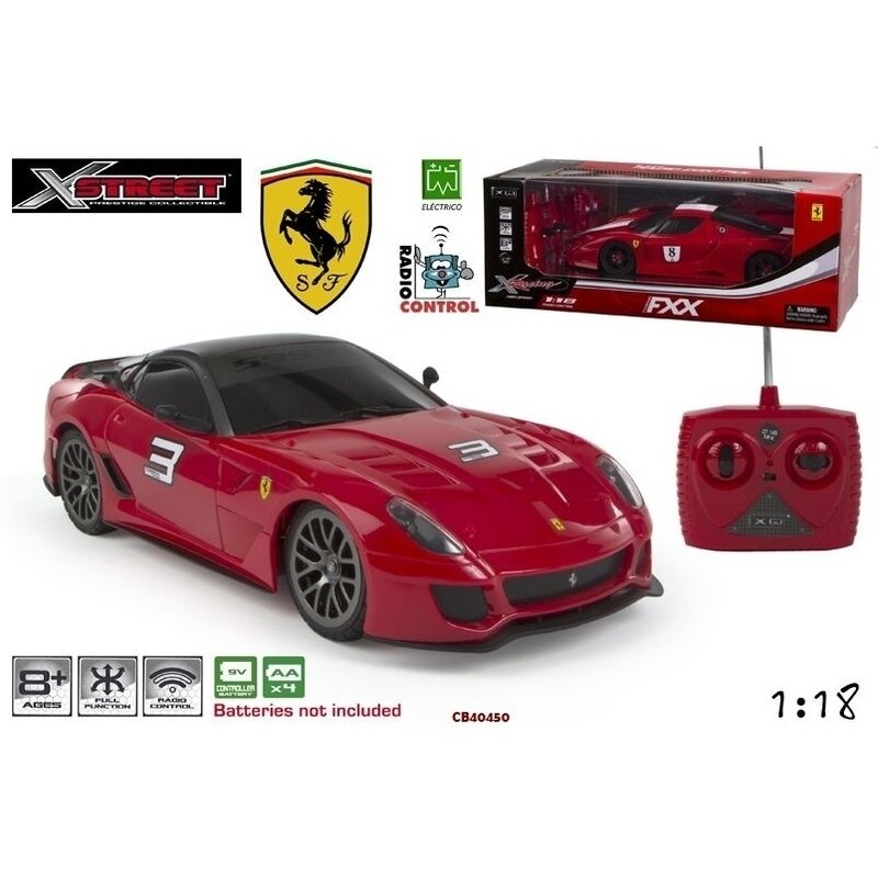 Masina Ferrari California FXX Racing/599XX cu radiocomanda, scara 1:18