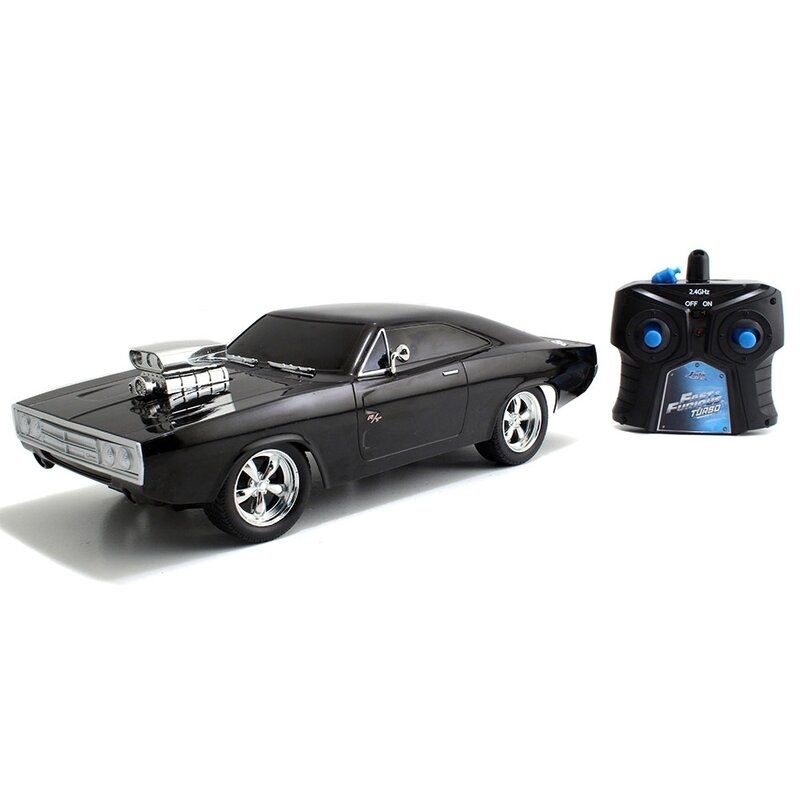 Jada toys - masinuta cu telecomanda dodge charger 1970 fast and furious