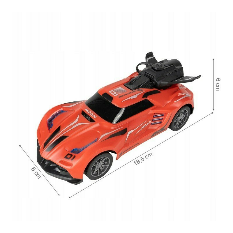 Masina malplay cu telecomanda rc 1:20 usb si baterii rosie