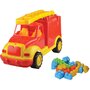 Masina pompieri 43 cm cu 38 piese constructie, in cutie Ucar Toys UC85 - 1