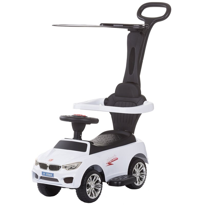 Chipolino - masinuta de impins flash white cu maner si copertina