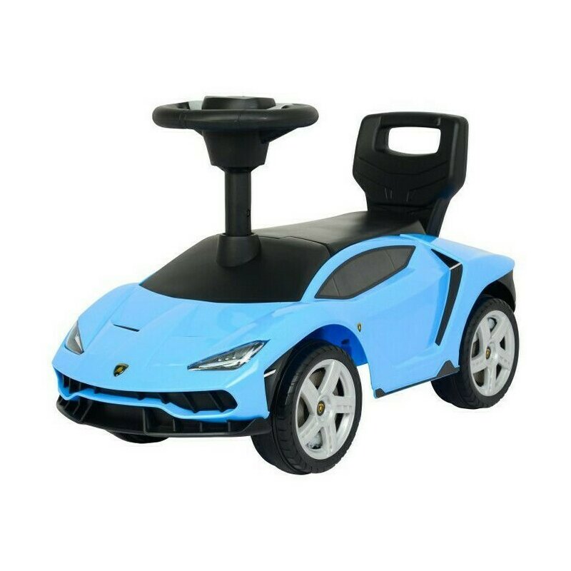 Ecotoys - masinuta de impins lamborghini 3726a cu sunete, cu lumini, albastru