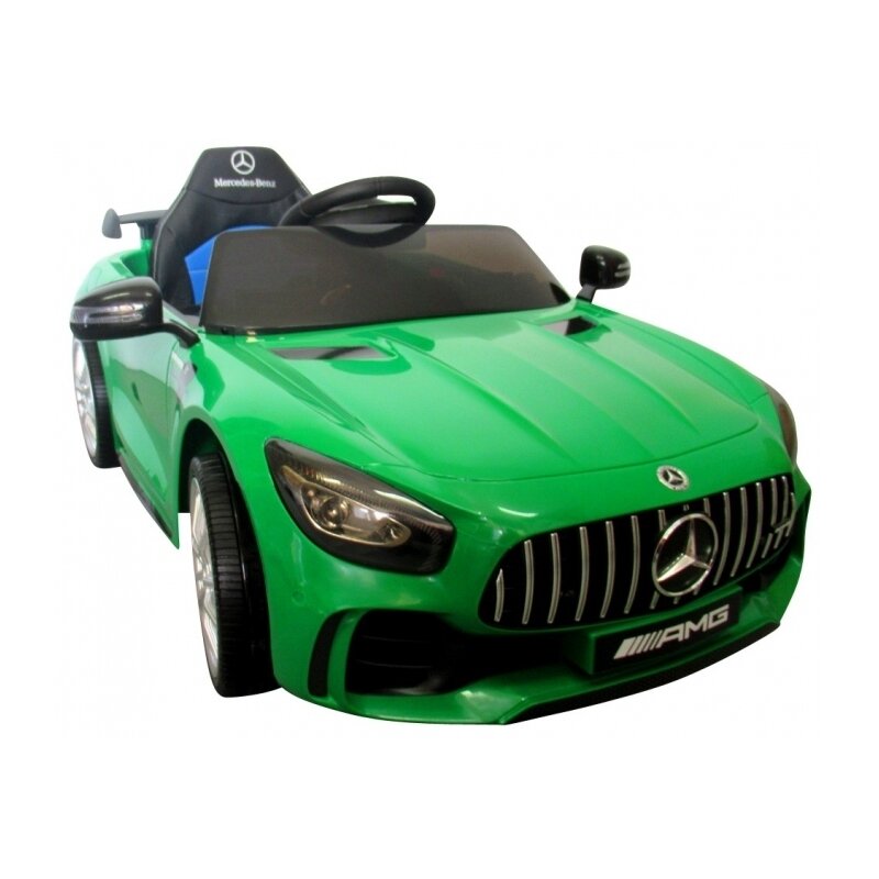 R-Sport - Masinuta electrica cu telecomanda, roti din spuma EVA si scaun din piele Mercedes GTR - Verde image