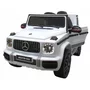 Masinuta electrica cu telecomanda, roti EVA, scaun piele Mercedes G63 - Alb - 2