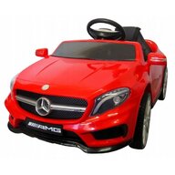 Masinuta electrica cu telecomanda, roti EVA, scaun piele Mercedes GLA45 - Rosu