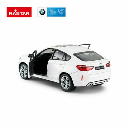 Rastar - Masinuta BMW X6 , Metalica,  Scara 1:24, Alb