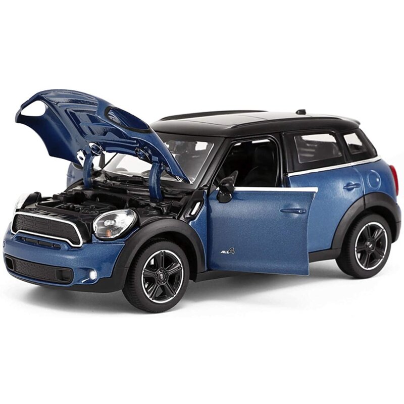 Rastar - masinuta minicooper , metalica, scara 1:24, albastru