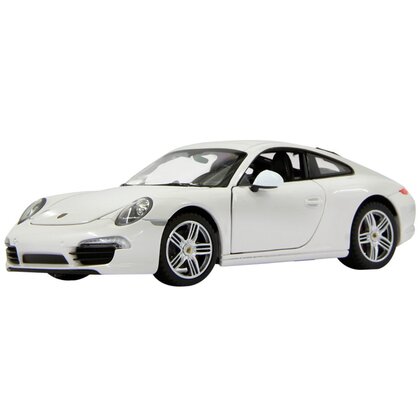 Rastar - Masinuta Porsche 911 , Metalica,  Scara 1:24, Alb
