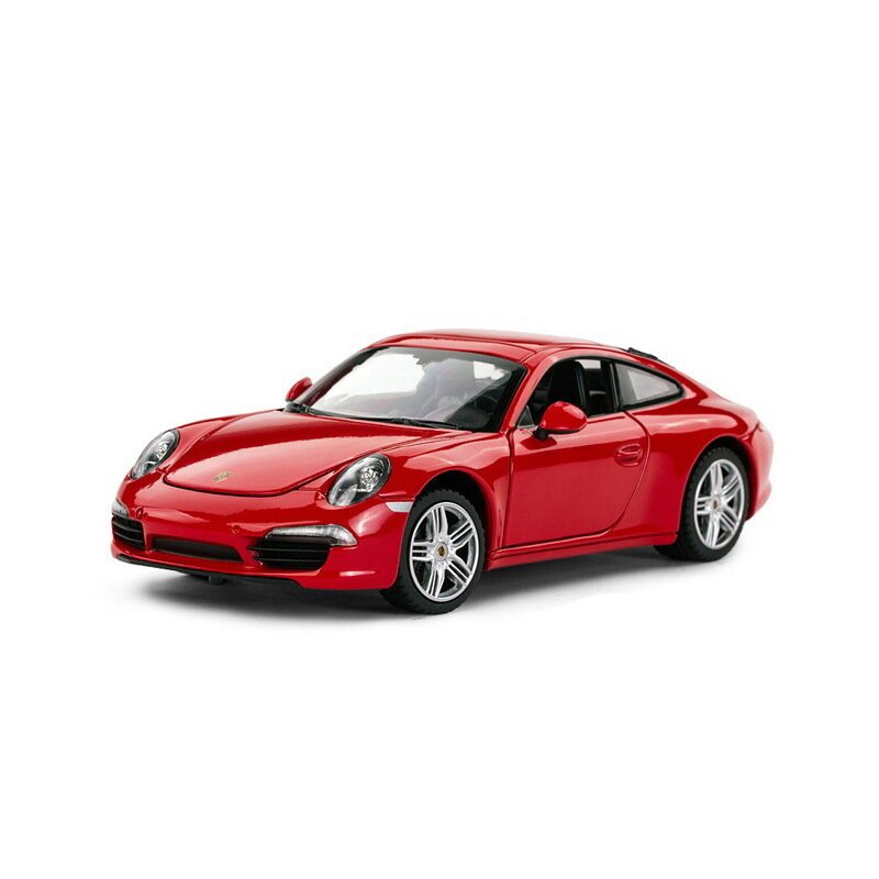 Rastar - masinuta porsche 911, metalica, scara 1:24, rosu