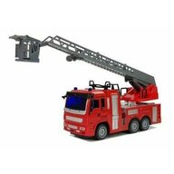 Leantoys - Masinuta RC pompieri rosie de jucarie, cu telecomanda pentru copii, 1:30, 9085