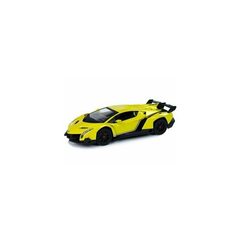 Leantoys - masinuta sport rc pentru copii cu telecomanda, lamborghini veneno galben, , 9741