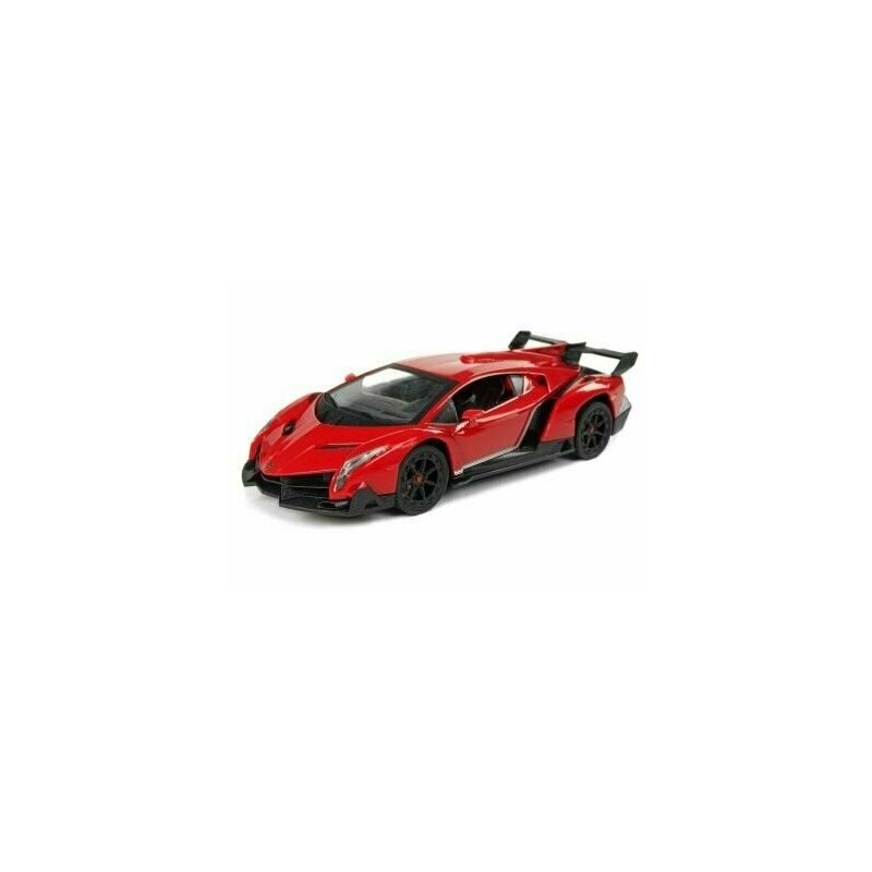 Leantoys - masinuta sport rc pentru copii cu telecomanda, lamborghini veneno rosu, , 9739