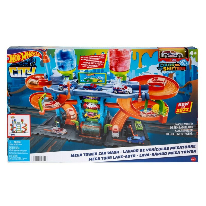 Mattel - hot wheels mega spalatoria