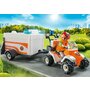 Playmobil - Medic cu ATV si remorca - 4