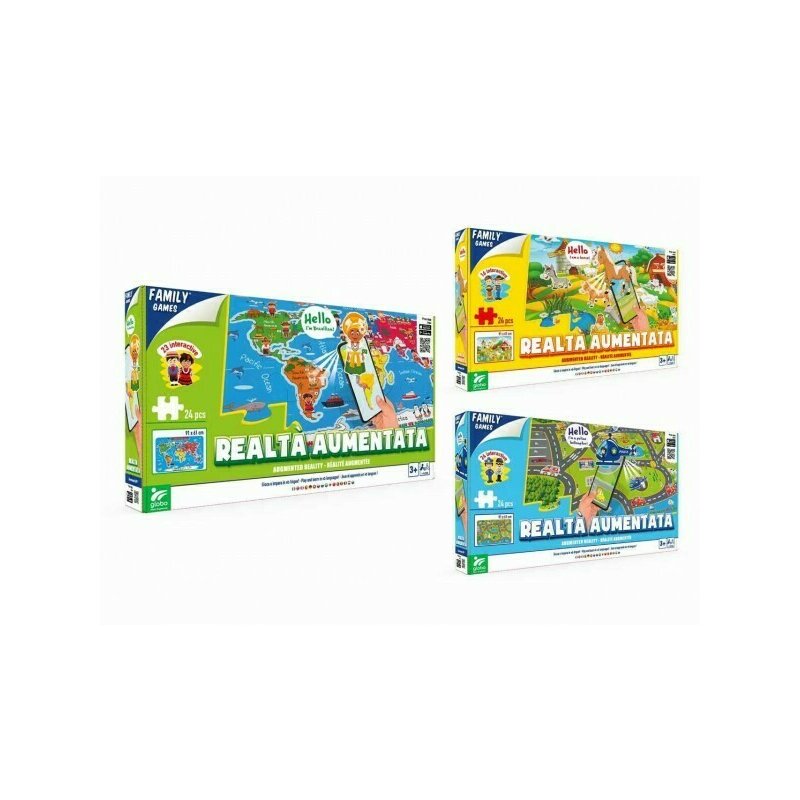 Globo - Mega puzzle 24 piese cu realitate augmentata