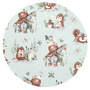 MimiNu - Aparatoare pentru patut 120x60 cm, Din bumbac certificat Oeko Tex Standard 100, Cu inaltimea de 30 cm, Cu panglici, Design, Let's Go Natural - 2