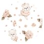 MimiNu - Aparatoare pentru patut 120x60 cm, Din bumbac certificat Oeko Tex Standard 100, Cu inaltimea de 30 cm, Cu volanase, Cu panglici, Design, Powdery Pink Ballerina - 2