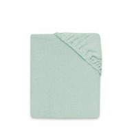 MimiNu - Cearceaf cu elastic, Pentru pat 160x80 cm, Din terry, Material certificat Oeko Tex Standard 100, Cold Mint