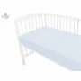 Cearceaf cu elastic, MimiNu, Jerse, Pentru patut 120X60 cm, Material certificat Oeko Tex Standard 100, Light blue - 4
