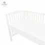 Cearceaf cu elastic, MimiNu, Jerse, Pentru patut 120X60 cm, Material certificat Oeko Tex Standard 100, White - 3