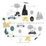 MimiNu - Cos rotund pentru depozitare jucarii, Din bumbac certificat Oeko Tex Standard 100, Cu manere, 50x35 cm, Childrens Journey Grey - 4