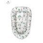 MimiNu - Cosulet bebelus pentru dormit, Baby Cocoon 75x55 cm, Husa 100% bumbac, Din bumbac certificat Oeko Tex Standard 100, Parachutes Olive