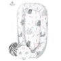 MimiNu - Cosulet bebelus pentru dormit, Baby Nest 105x66 cm, Lulu Rose/Grey - 1