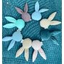 MimiNu - Jucarie zornaitoare din catifea matlasata, Material certificat Oeko Tex Standard 100, Mini Bunny, Pink - 2