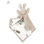 MimiNu - Lanka, Jucarie textila moale pentru bebelusi, Cu doua fete, 45 x 27 cm, Materiale certificate Oeko Tex Standard 100, Australian Animals Beige - 1