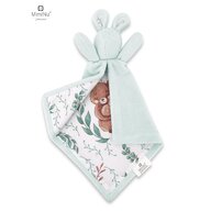 MimiNu - Lanka, Jucarie textila moale pentru bebelusi, Cu doua fete, 45 x 27 cm, Materiale certificate Oeko Tex Standard 100, Lulu Natural